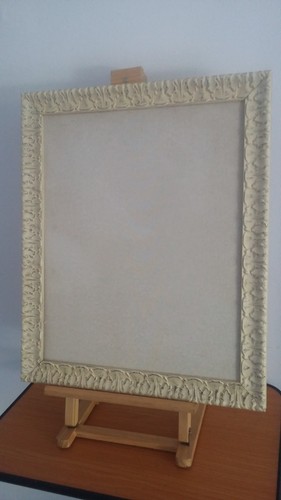 Ancien encadrement bois patine - encadrement,