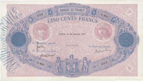 078 500 francs bleu - 078),