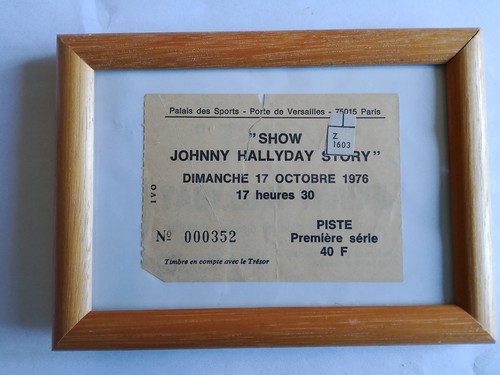 Billet concert johnny - concert, hallyday