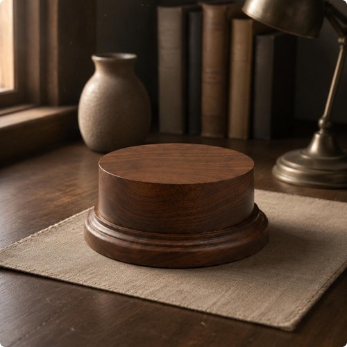 Socle rond bois résistant - en,