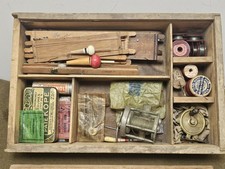 Boite lot pêche ligne ancienne 1930/40 french fishing vintage fisherman