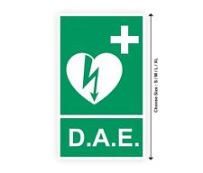 Automatic DAE DEFIBRILLATOR Panel Sticker Rectangle Sticker