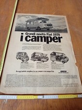 Original advertising poster Fiat 238 900 T 242 camper Shango Andal Kavir 1978