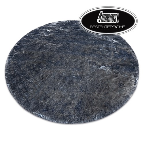 Tapis rond moderne lavable - rond,