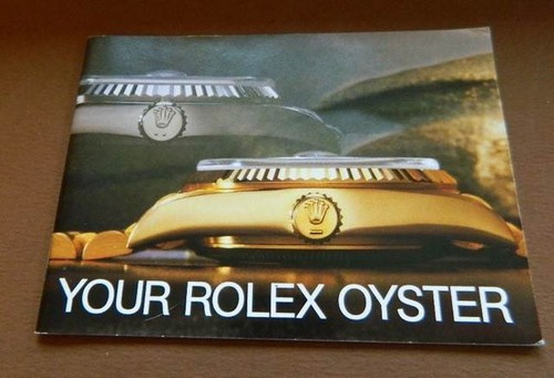 Livret rolex oyster - livret,
