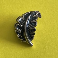 pandora charm feuille sterling