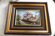 GRAND CADRE TABLEAU EMAUX