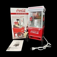 Nostalgia-Electrics Coca-Cola 12-Cup Hot Air Popcorn Maker Swirling Airflow