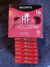 Sony 16 Pack 90 Minute And 7 Sony 60 Minute High Fidelity Cassettes