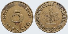 Pièce Allemagne - 1950  J - 5 pfennig  (C746)