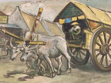 Peinture École D’Hanoï Sur