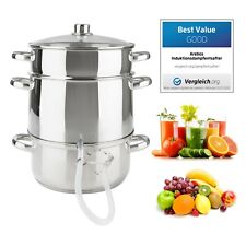 AREBOS Extracteur de Jus à Vapeur Cuiseur-Vapeur Centrifugeuse en Acier Ø 26cm