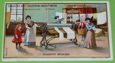 CHROME 1905 CHOCOLATE GUERIN-BOUTRON DIFFERENT INDUSTRIES MECHANICAL IRONER