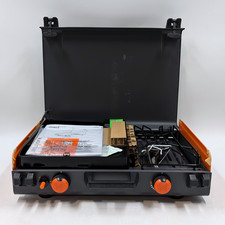 BlackStone Adventure Ready 12"x14" Propane Camping Griddle with Side Burner BBQ