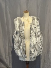 Gilet Sans Manches En Véritable Fourrure De Lapin- Sud Express