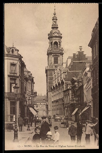 Cpa mons rue nimy et - rue,