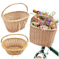Panier Vélo en Osier Naturel