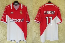 Maillot A.S MONACO 2001 KAPPA Marco SIMONE n°11 vintage maglia football shirt XL