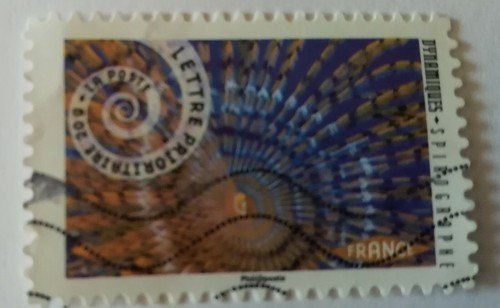 Timbre france spirographe - timbre,