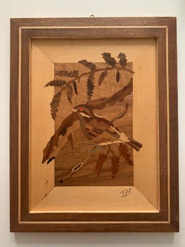 Superbe tableau marqueterie - en,