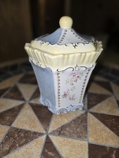"SIMPLY SHABBY CHIC" PORCELAIN CAROUSEL COOKIE/CANDY JAR W/ LID