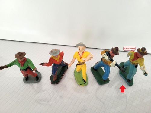 Lot figurines cowboys - 5,