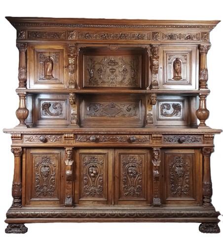 Buffet renaissance noyer - buffet, en