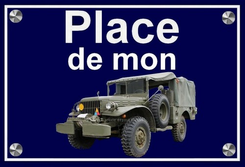 Plaque place mon - ",