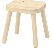 Tabouret enfant IKEA FLISAT, bois massif, 24 x 24 x 28 cm 402.735.93