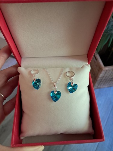 Parure bleu argent - bleu,