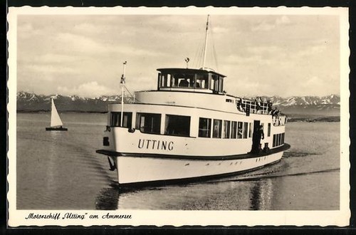 Bateau moteur utting - bateau, à