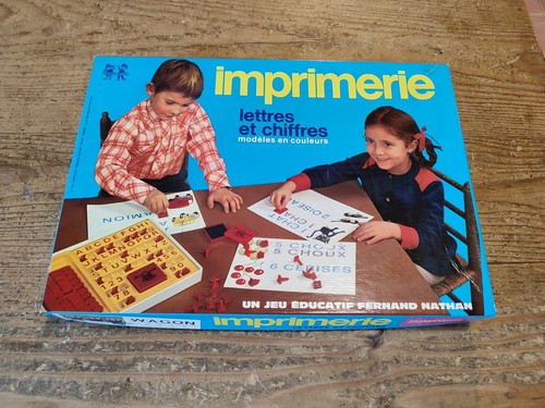 Jeu vintage imprimerie - jeu, fernand
