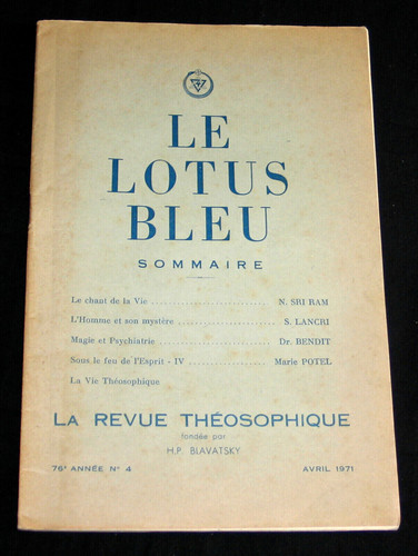 Revue théosophique lotus - revue,