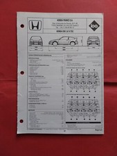 HONDA Crx 1.6 i V TEC fiche