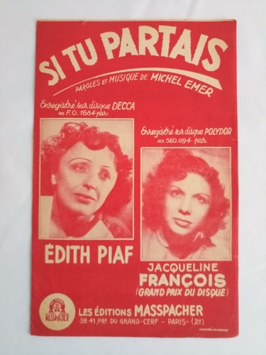 Partition musique ancienne - partition, de