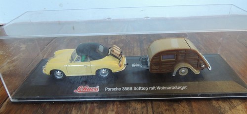 Cabriolet porsche 356 - cabriolet, jaune