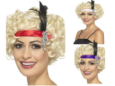 Bandeau En Satin Avec Plume