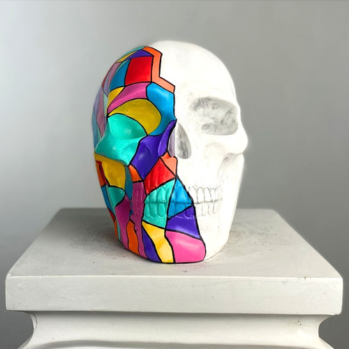 Sculpture art crâne design - d'art,