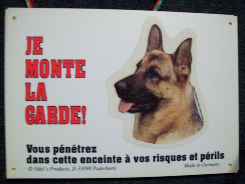 Pancarte monte garde - "je,