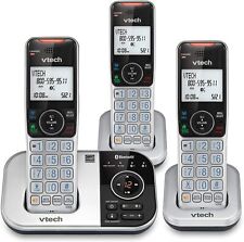 VTech DECT 6.0 Cordless Phone Answering System Bluetooth Call Block 3 Handsets