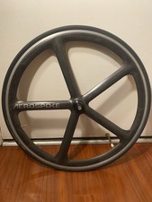 Aerospoke Black Front Wheel 700c Clincher USA Track Fixed Gear Fixie RARE