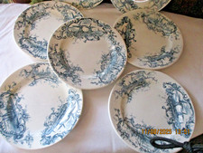 7 ASSIETTES A DESSERT TERRE DE