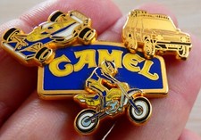 RARE PIN'S CAR RALLY RAID FORMULA 1 MOTORCYCLE CROSS PUB SPONSOR CAMEL 2D ZAMAC