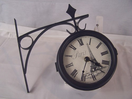 Horloge murale gare double - horloge,