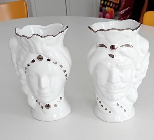 Couple têtes maures vases - couple,