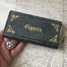 Etui Cigares NAPOLEON III XIXè en Cuir French Victorian Cigar Case 19thC