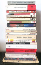 LOT of 27 French Language Paperback Books Livre Classics Novels Literature