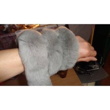 TOUR DE COU , FOURRURE VERITABLE D'ELEVAGE DE LAPIN