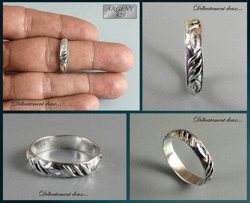 Bague toute argent 925 - bague,