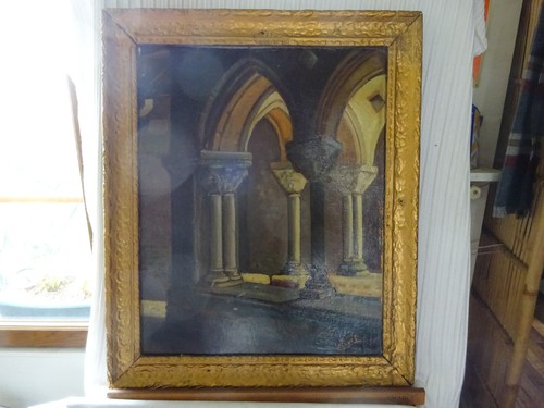 Peinture huile sur carton - l'huile,